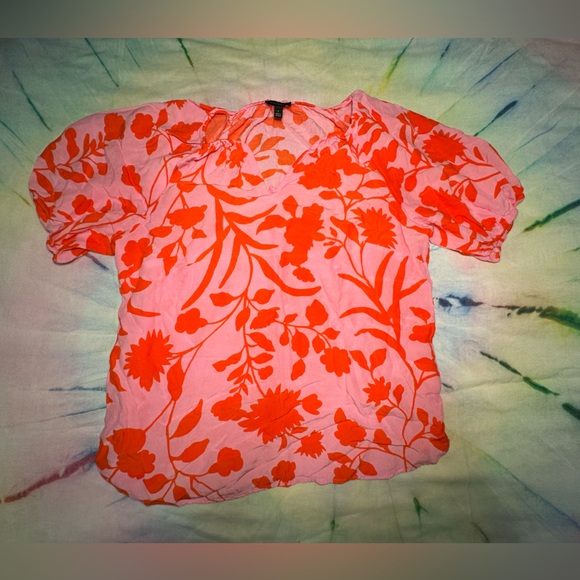 Talbots Tropical Summer Blouse - Picture 6 of 7